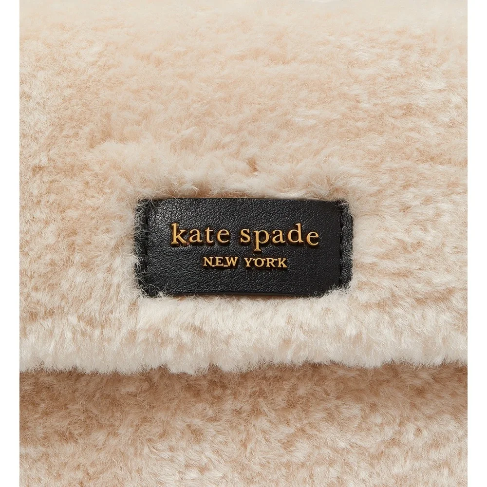 ♠️kate spade new york ♠️Double Up Faux Shearling Crossbody Bag - Picture 7 of 10